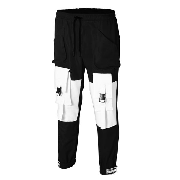  Bɴ̅W® Black & White Cargo Pants 