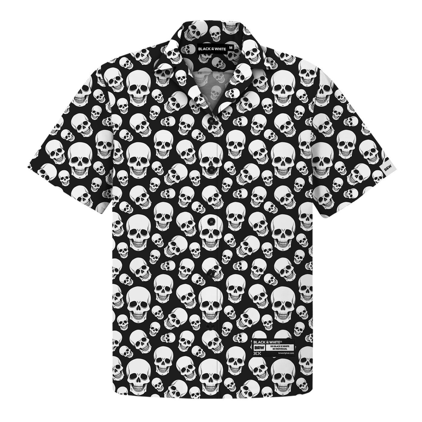  Bɴ̅W® Brave Soul Skull Print Shirt 