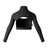  Bɴ̅W® Long-Sleeve Punk Style Crop-Top 