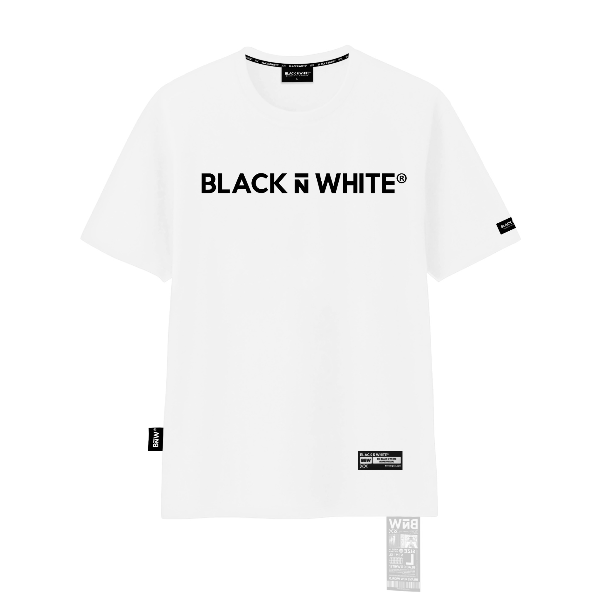 Tシャツ・カットソー BLACK AND WHITE COTTON T-SHIRT Bɴ̅W® BLACK ɴ̅ WHITE Tee Ver.2022 – BLACK ɴ̅ WHITE®
