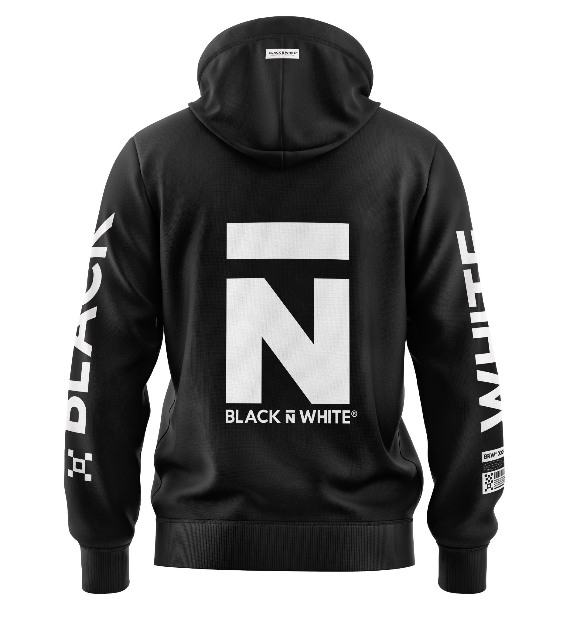Bɴ̅W® Hoodie Raven ɴ̅ Repeat – BLACK ɴ̅ WHITE®