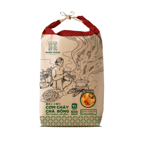 Cơm cháy chà bông không cay - 500gram (Đặc sản Sài Gòn)