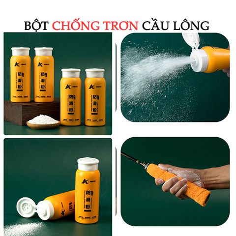 Bột chống trơn cầu lông, bột chống trơn thể thao AMUSI