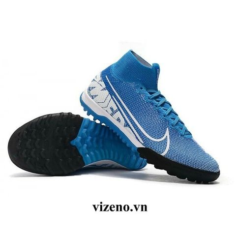 giày đá bóng Mercurial Superfly 7 đinh TF màu xanh dương