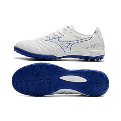 Giày đá bóng Mizuno Neo 3 đinh TF màu trăng vạch xanh