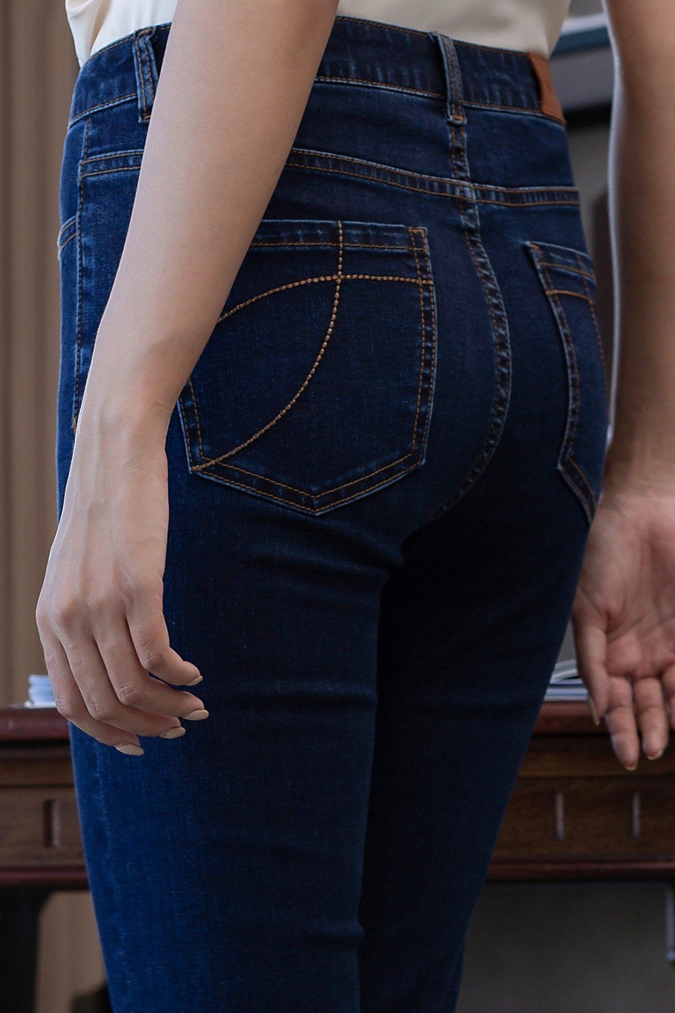  Quần jeans nữ dáng skinny FWJN22SS08C 