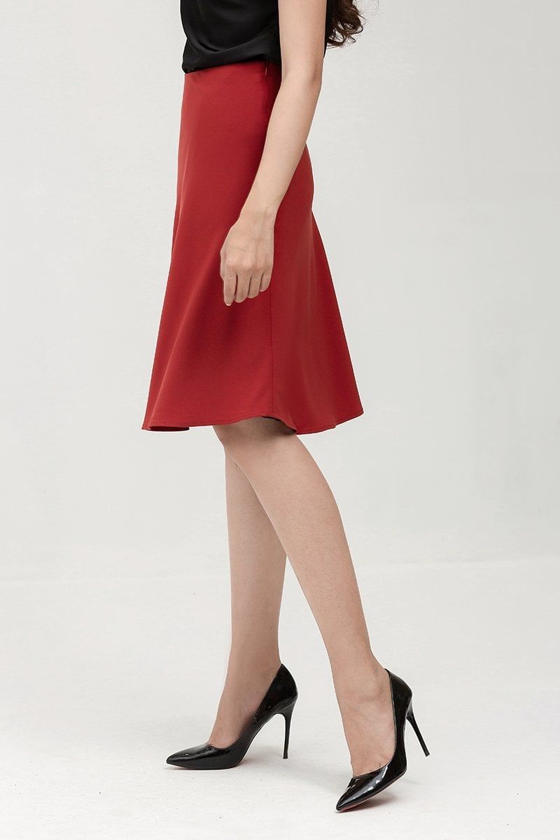  Chân váy xòe chữ A thanh lịch FWSK22SS08L 
