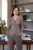  Áo kiểu nữ tay dài in họa tiết FWBL22SS09L 