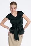  Áo Blouse Tay Ngắn Cổ V FWBL24SS02C 