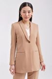  Áo blazer nữ cổ sam có chiết eo FWBZ21SS03P 