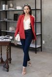  Quần jeans nữ dáng skinny FWJN22SS08C 