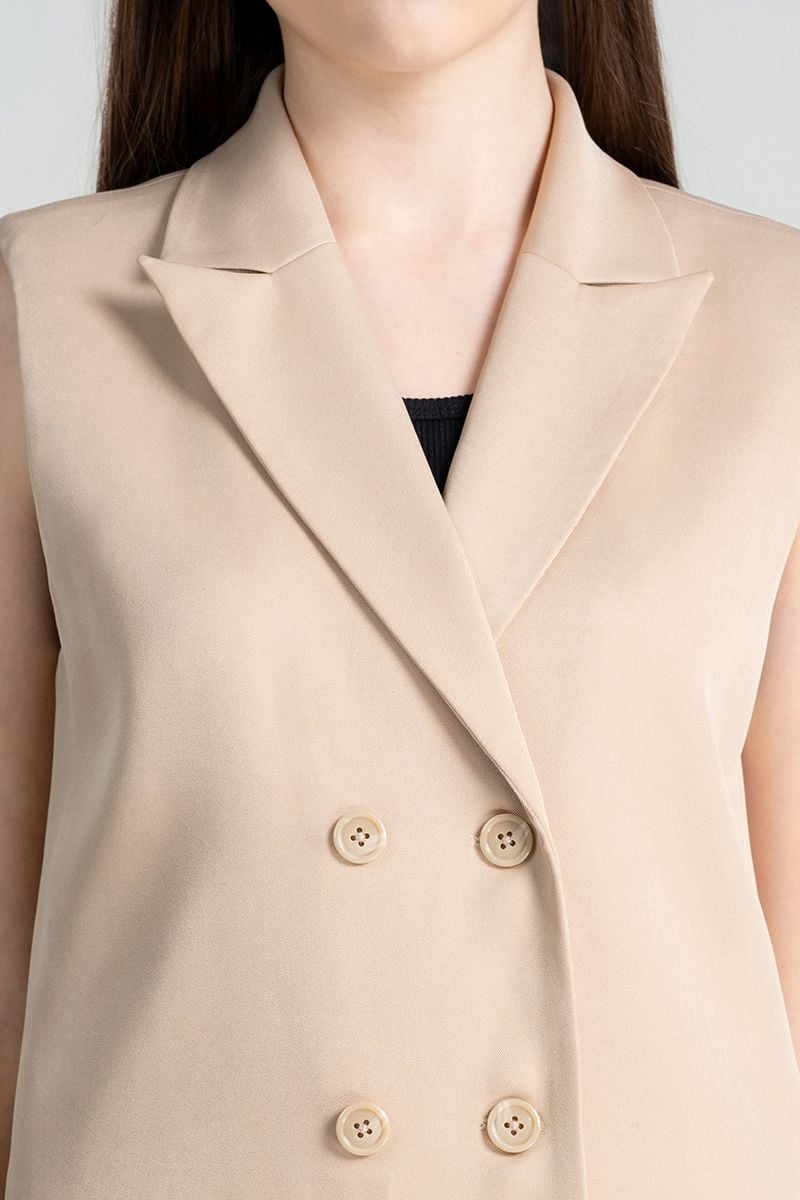  Áo Blazer Ghi Lê Nữ FWBZ24FH03C 