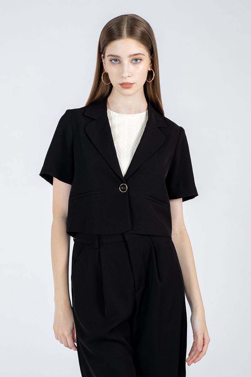  Áo Blazer Nữ Dáng Croptop FWBZ24SS03C 