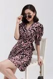  Đầm wrapdress họa tiết lập thể FWDR21FH59L 