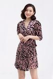  Đầm wrapdress họa tiết lập thể FWDR21FH59L 