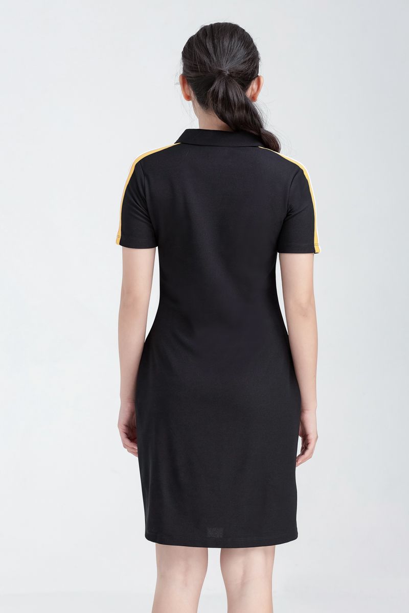  Đầm nữ dáng polo phối viền FWDR22FH52C 