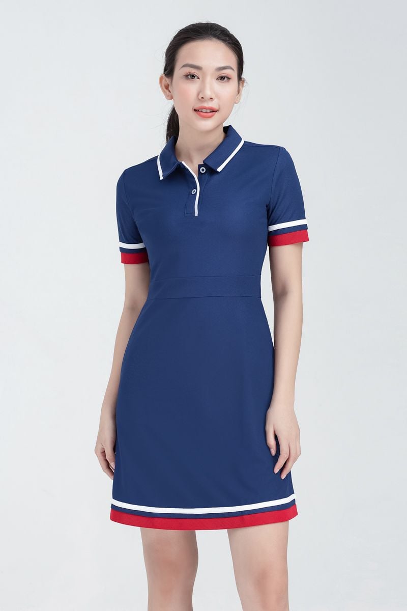 Váy polo nữ Darnell cổ kẻ DN3611