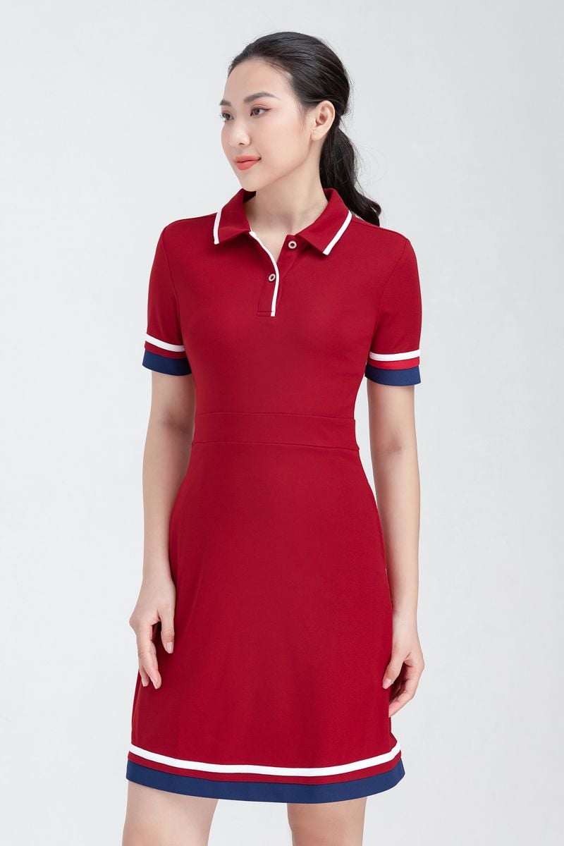  Đầm polo nữ dáng xòe FWDR22FH55C 