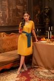  Đầm form suông thắt eo  FWDR22SS07L 