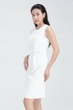  Đầm nữ dáng bút chì nhấn chéo eo FWDR22SS17C 