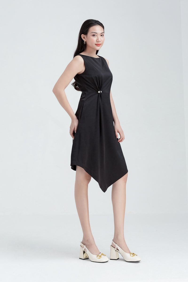  Đầm nữ dáng bút chì vạt chéo FWDR22SS18C 