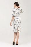 Đầm nữ dáng bút chì tay phồng FWDR22SS22L 