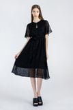 Đầm nữ cổ tròn dáng xòe FWDR23SS28G 