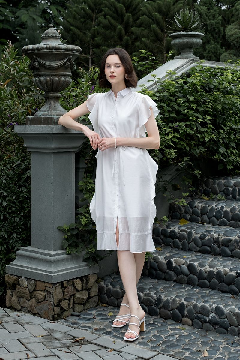  Đầm Sơ Mi Nữ Form Suông FWDR24FH27G 
