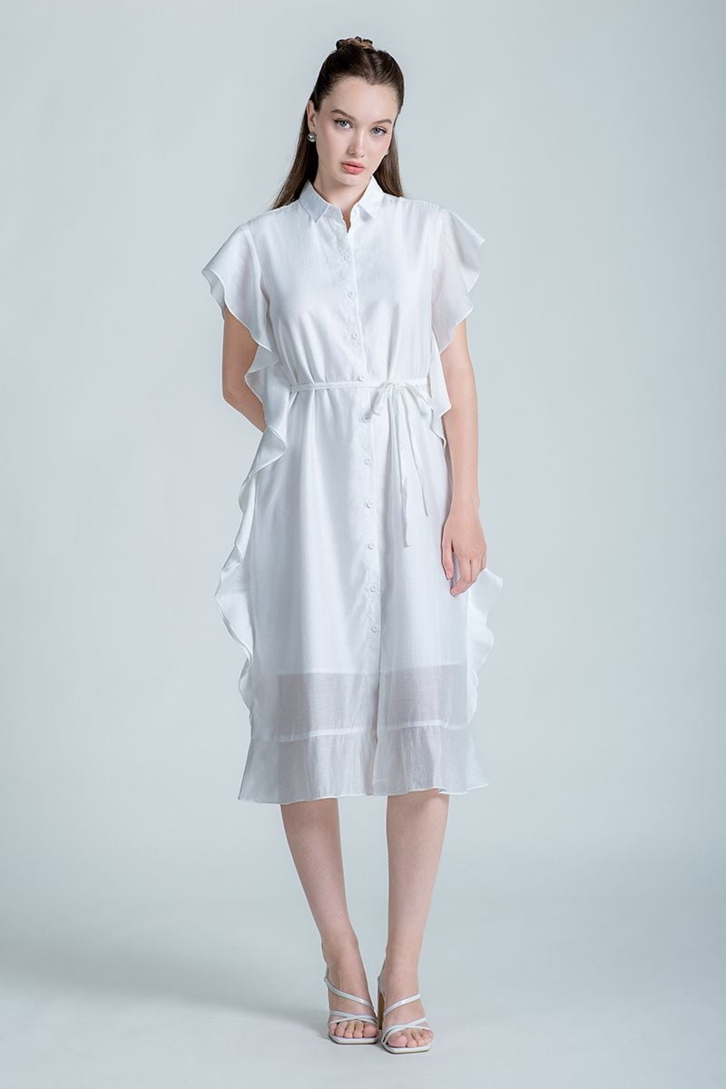  Đầm Sơ Mi Nữ Form Suông FWDR24FH27G 