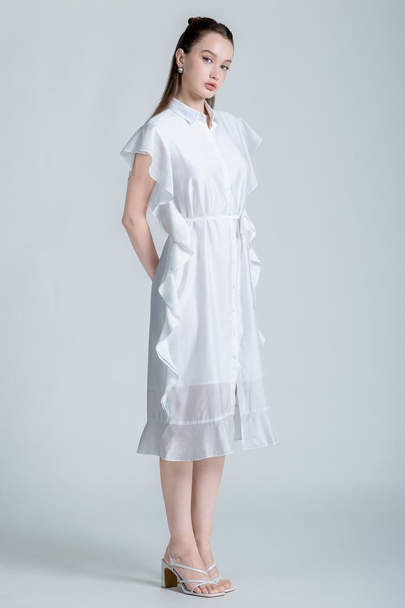  Đầm Sơ Mi Nữ Form Suông FWDR24FH27G 