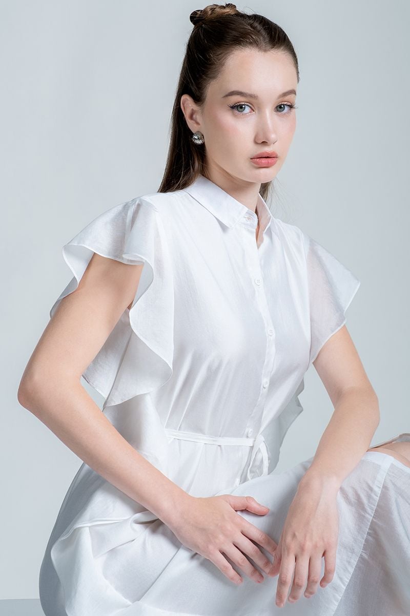  Đầm Sơ Mi Nữ Form Suông FWDR24FH27G 