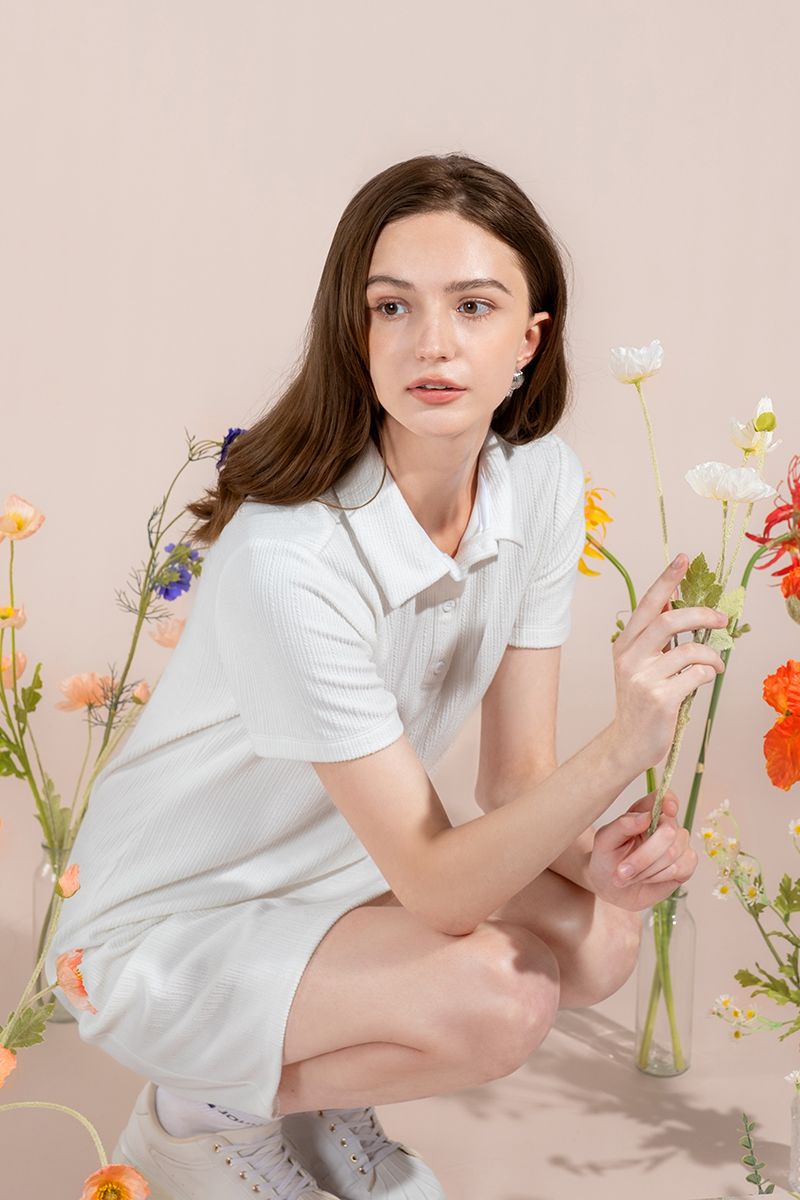  Đầm Polo Cá Tính FWDR24SS16G 