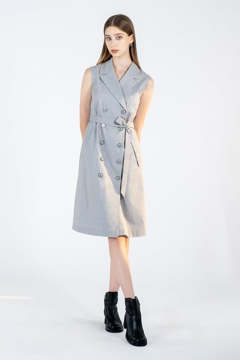  Đầm Cổ Vest Thanh Lịch FWDR24SS21C 
