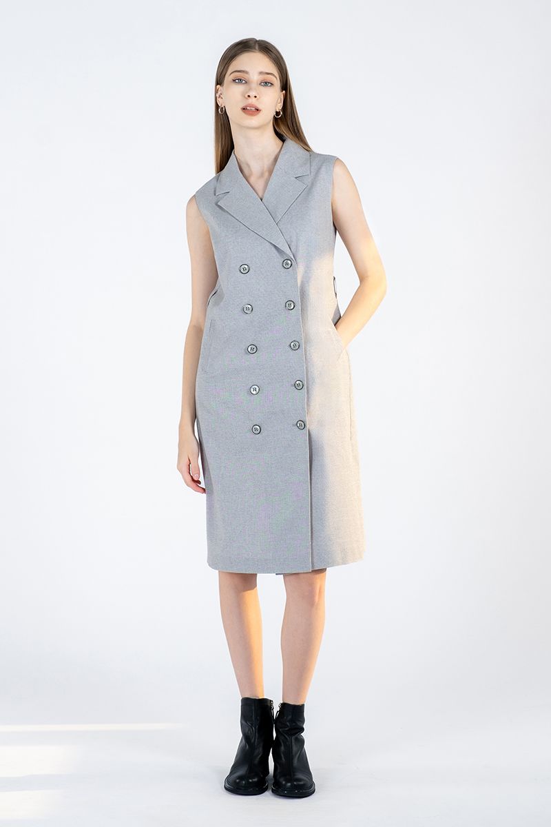  Đầm Cổ Vest Thanh Lịch FWDR24SS21C 