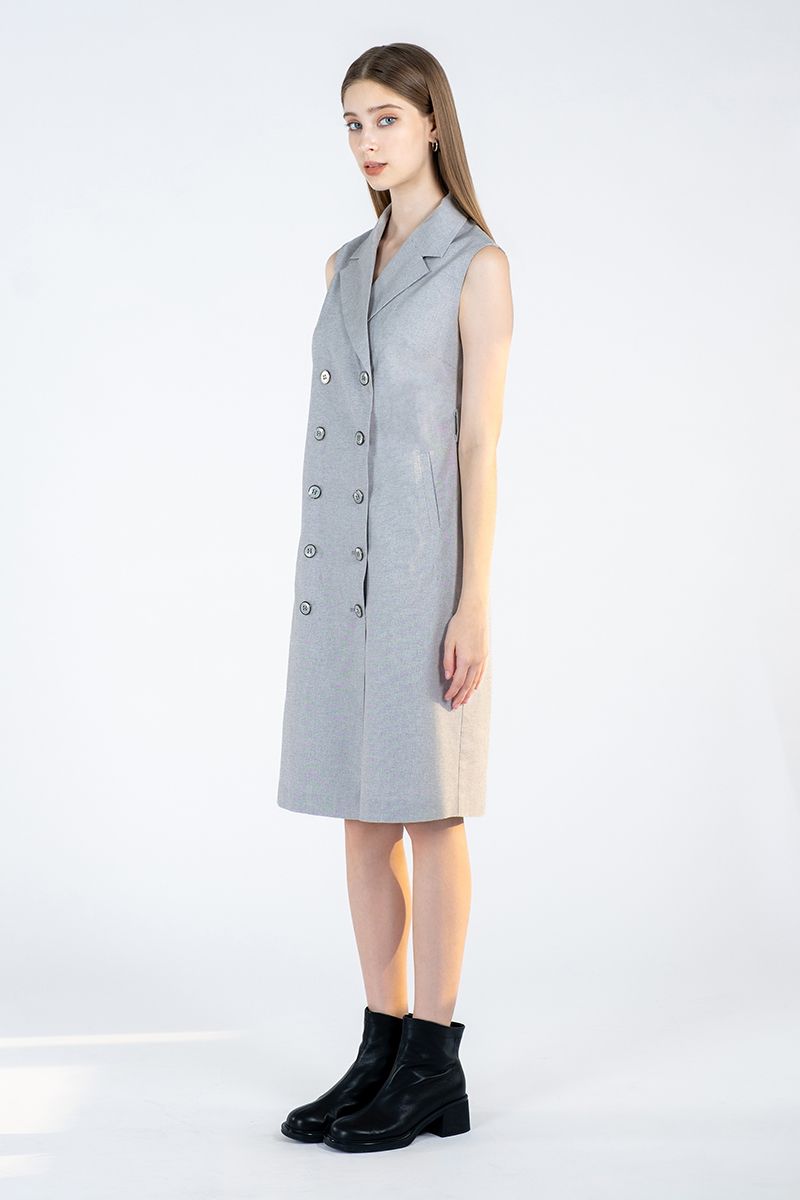  Đầm Cổ Vest Thanh Lịch FWDR24SS21C 