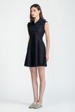  Đầm Denim Sát Nách Cổ Sơ Mi FWDR25SS32G 