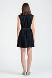  Đầm Denim Sát Nách Cổ Sơ Mi FWDR25SS32G 