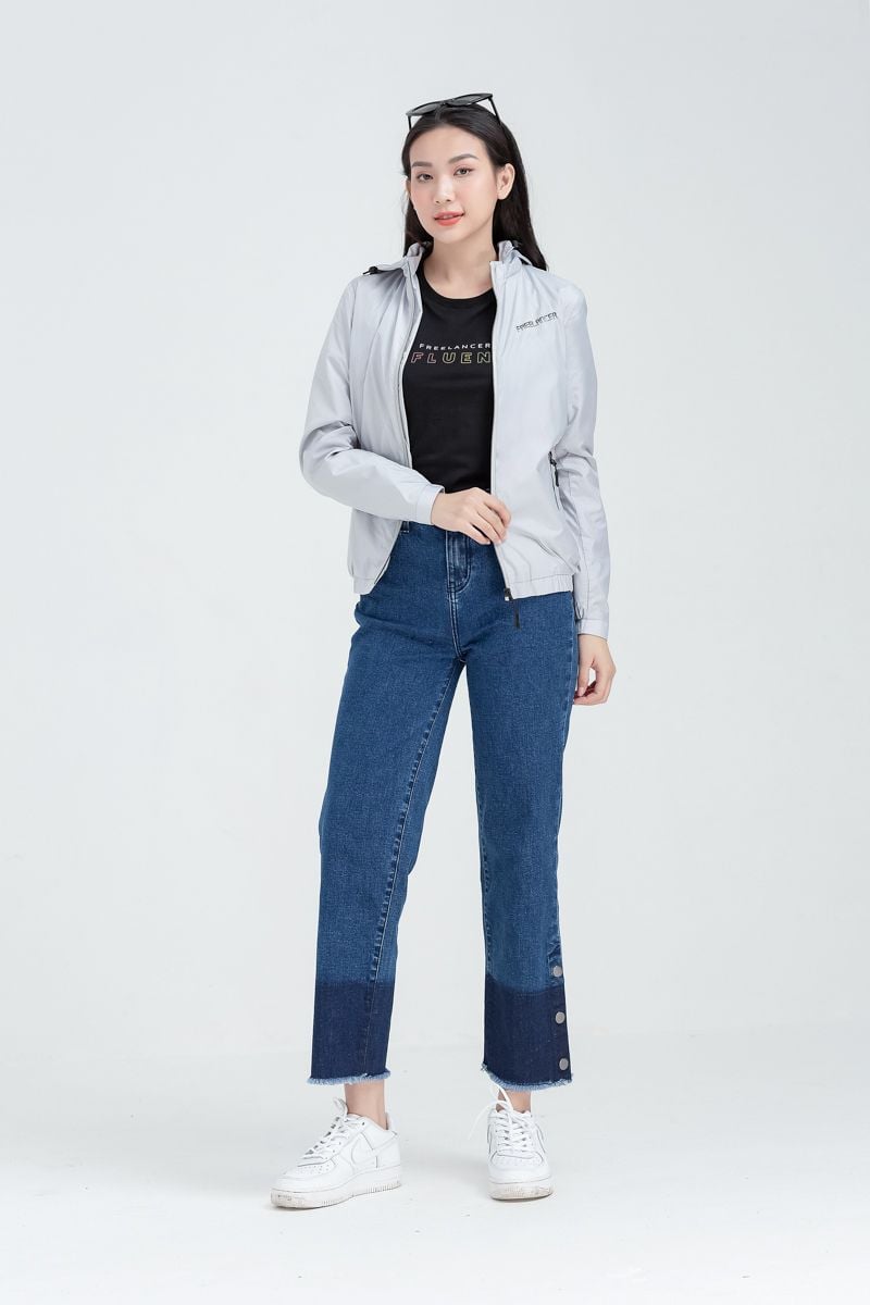  Áo khoác nữ có nón FWJK22SS02H 