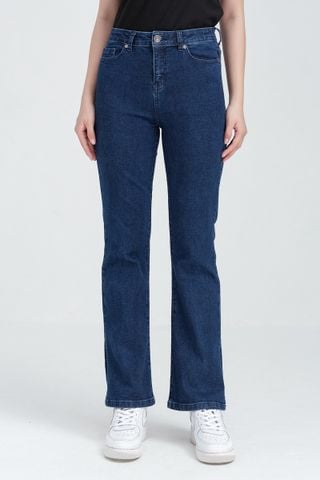  Quần jeans nữ ống loe lai cách điệu FWJN22FH14G 