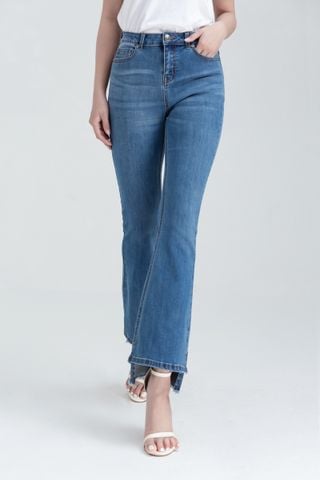 Quần jeans nữ lưng cao ống loe  FWJN22FH15G 