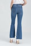  Quần jeans nữ lưng cao ống loe  FWJN22FH15G 