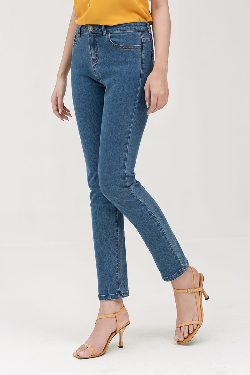  Quần jeans nữ dáng skinny FWJN22SS08C 