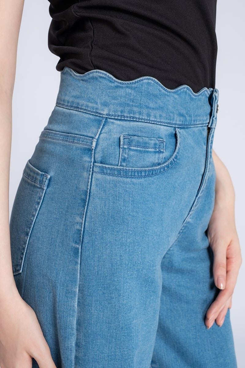  Quần Jeans Nữ Ống Suông FWJN24SS09G 