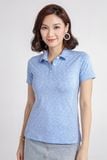  Áo thun nữ cổ bẻ melange nổi bật FWKS21SS04L 