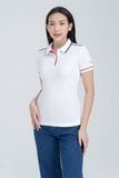  Áo thun nữ cổ bẻ phối viền  FWKS22FH07G 