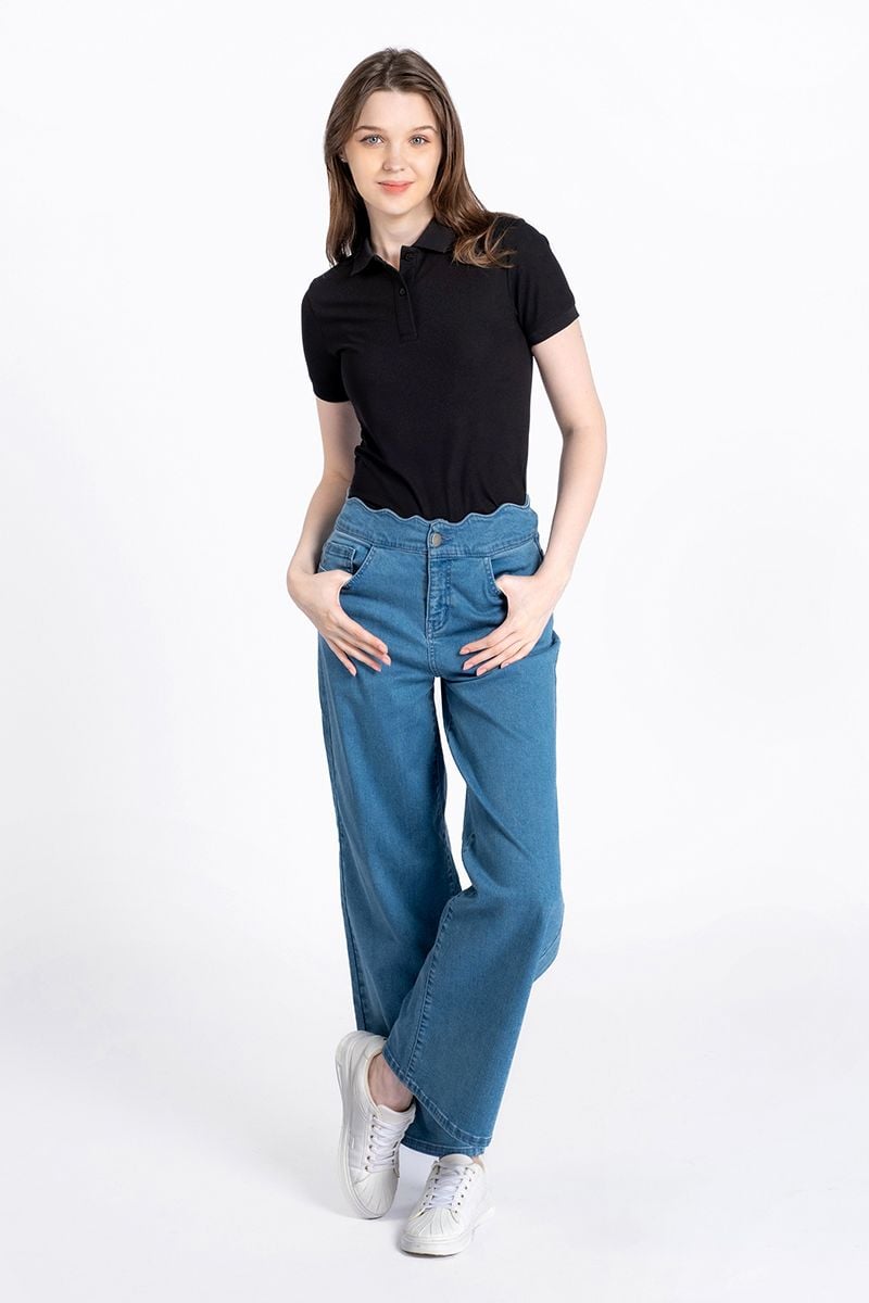  Áo Polo Nữ Tay Ngắn Form Vừa FWKS24SS12G 