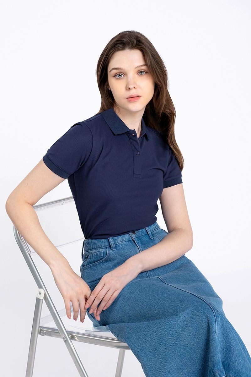 Áo Polo Nữ Tay Ngắn Form Vừa FWKS24SS12G 