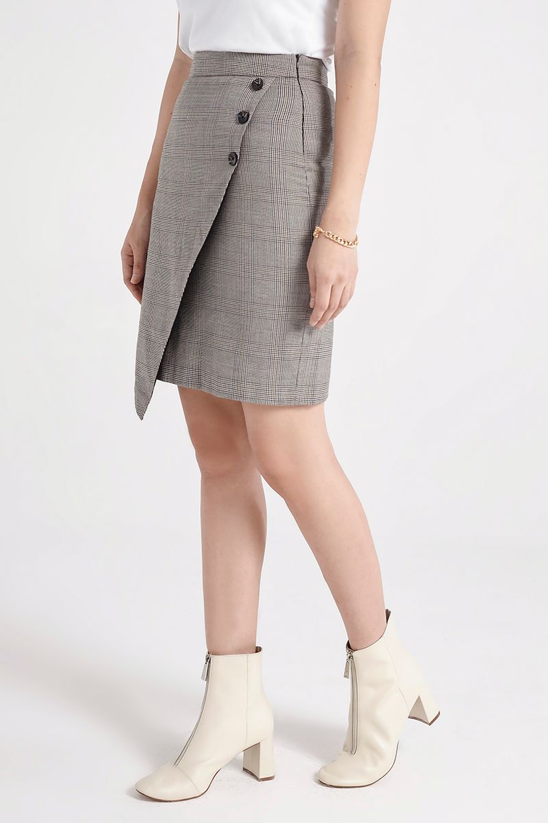 Chân váy hoa dài dáng đuôi cá lệch tà cài cúc  Ảnh thật shop chụp  Shopee  Việt Nam