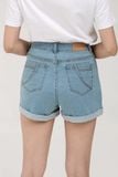  Quần short jeans nữ lưng cao FWSP22SS11C-J 