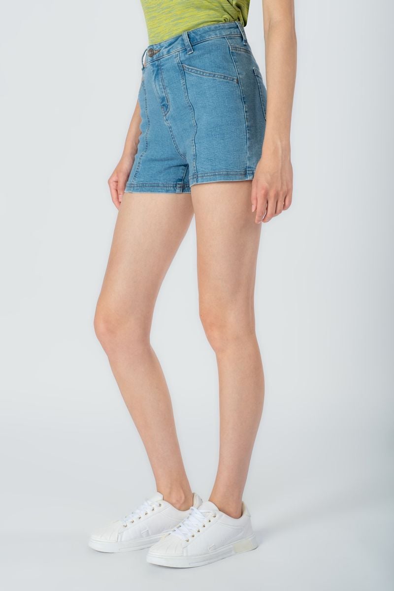  Quần Short Jean Form Ôm FWSP23SS03C 